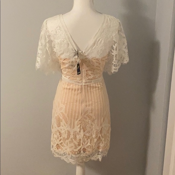 White with Ivory Dress - Picture 2 of 2